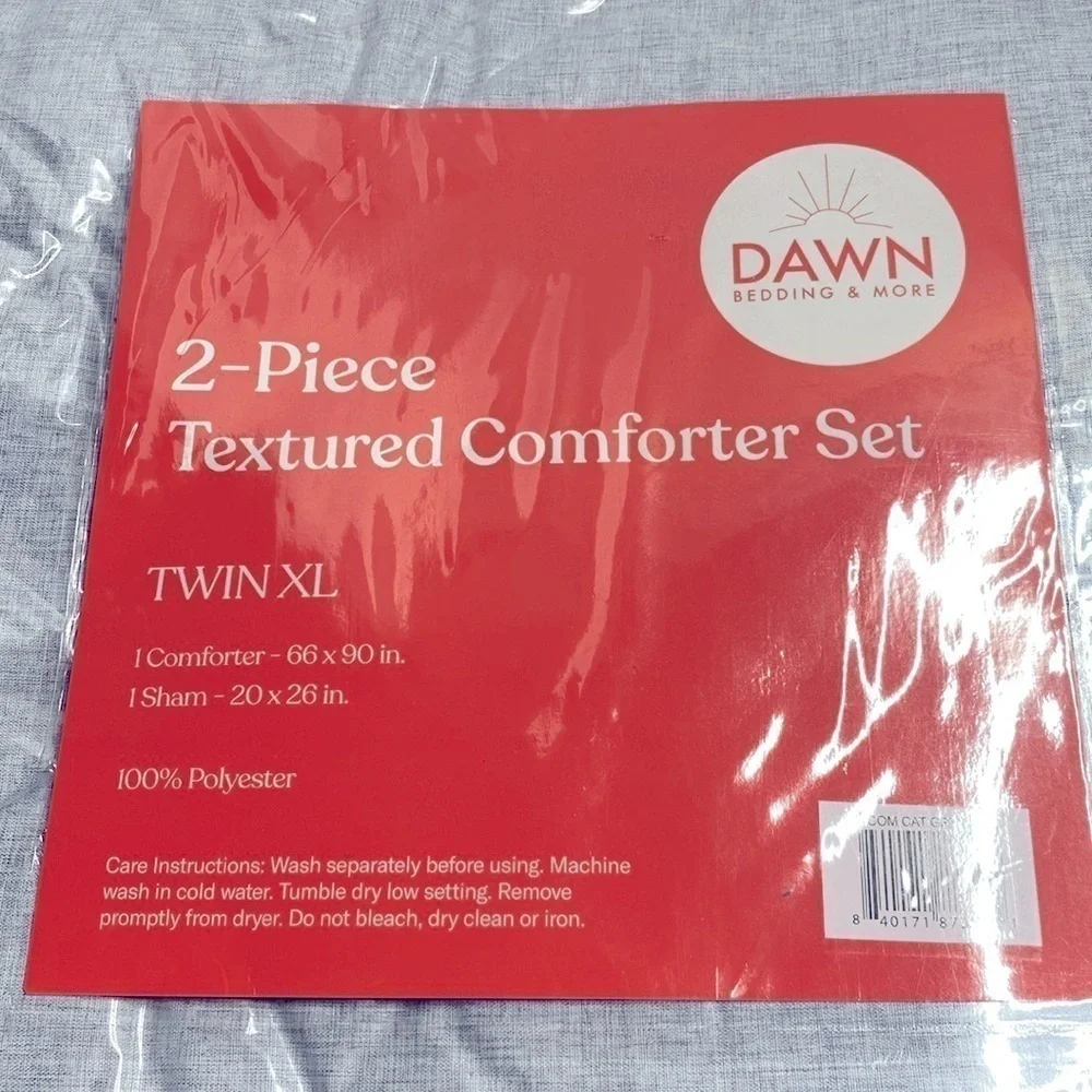 Dawn Bedding & More 2 Piece Textured Comforter Set Twin XL